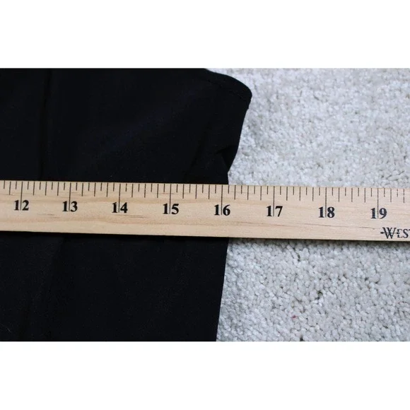 Etopia Halter Top Womens Large Black Ring Detail Ruched Swim - Picture 2 of 9